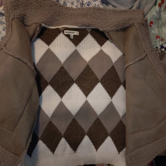Anthropologie BLANKNYC Cozy Sherpa Jacket Sz L - Picture 9 of 10